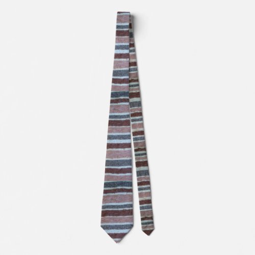 fun vintage style colorful stripes knitted  neck tie