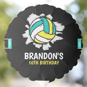 Fun Volleyball Boy Birthday Balloon