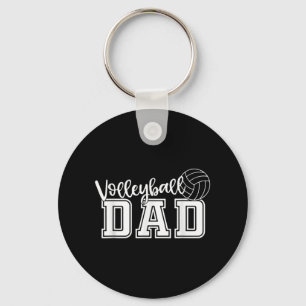 Fun Volleyball Dad Volleyball Father Player Lover Keychain