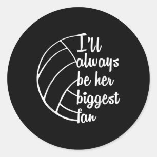 Fun Volleyball For Women Mom Dad Coach Volleyball Classic Round Sticker