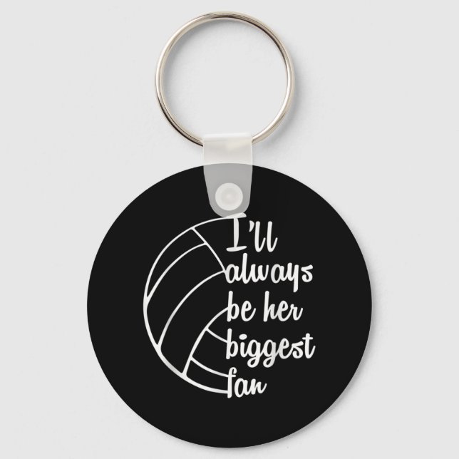 Fun Volleyball For Women Mom Dad Coach Volleyball  Keychain (Front)