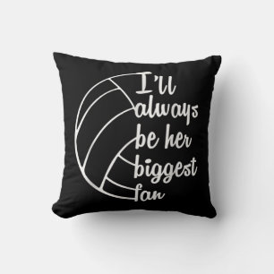 Fun Volleyball For Women Mom Dad Coach Volleyball Throw Pillow