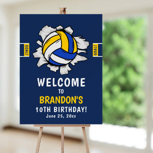Fun Volleyball Kids Birthday Foam Board