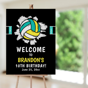Fun Volleyball Kids Birthday Foam Board