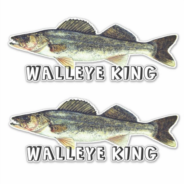 Fun Walleye King Sticker (Front)
