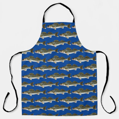 Fun Walleye Pattern Apron