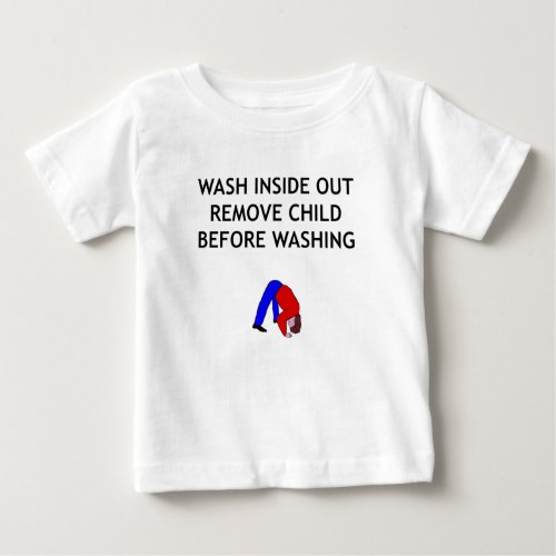 fun washing instruction baby T_Shirt