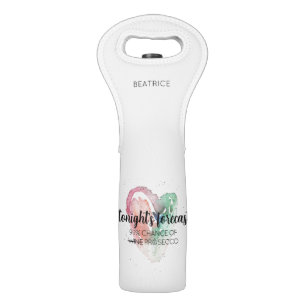 Fun Watercolor Wine Lover Quote   Bag