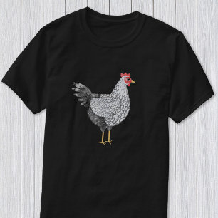 Fun Watercolor Wyandotte Chicken Poultry T-Shirt