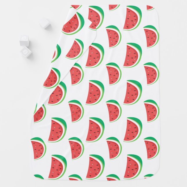 Fun Watermelon Pattern Baby Blanket (In Situ)