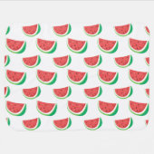 Fun Watermelon Pattern Baby Blanket (Horizontal)