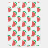 Fun Watermelon Pattern Baby Blanket (Back)