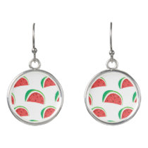 Fun Watermelon Pattern Earrings
