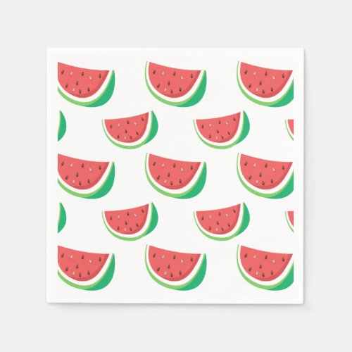 Fun Watermelon Pattern Napkins