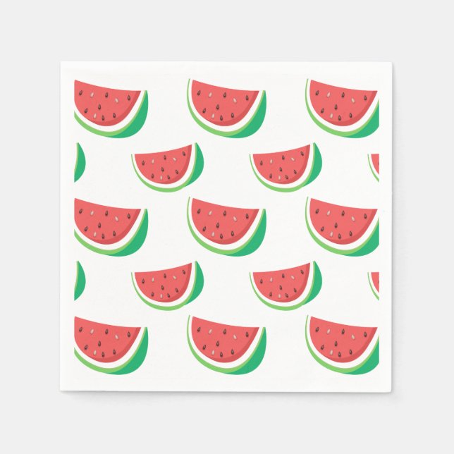 Fun Watermelon Pattern Napkins (Front)