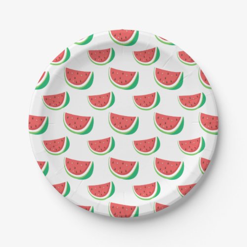 Fun Watermelon Pattern Paper Plates