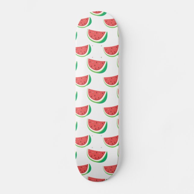 Fun Watermelon Pattern Skateboard (Front)
