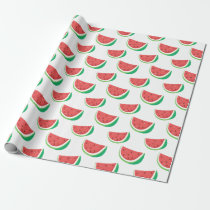 Fun Watermelon Pattern Wrapping Paper