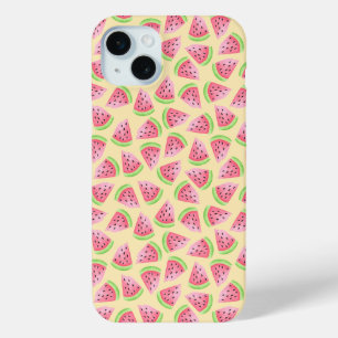 Fun Watermelon Patterned iPhone 15 Plus Case