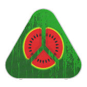 Fun Watermelon Peace Bright Colours Bluetooth Speaker (Front)