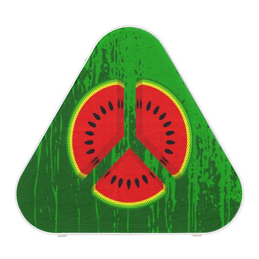 Fun Watermelon Peace Bright Colours Bluetooth Speaker (Front)
