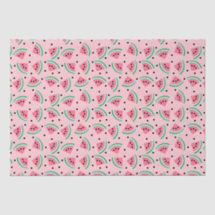 Fun Watermelon Slice Pattern Summer Vibes Tissue Paper