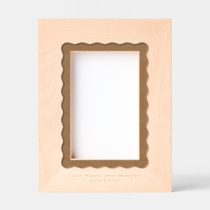 Fun wavy border simple modern minimal  engraved frames