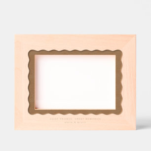 Fun wavy border simple modern minimal  engraved frames