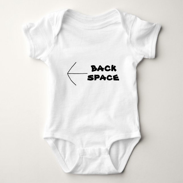 Fun Web Lingo BACK SPACE Tee n Shirts (Front)