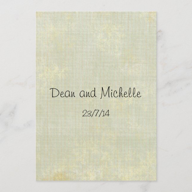 Fun Wedding Advice Comment Cards (Front)