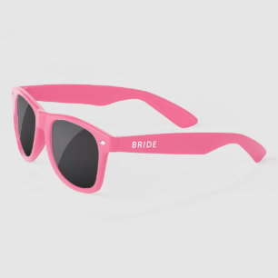 Fun Wedding Bachelorette Bride Pink Sunglasses