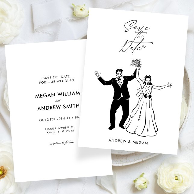 Fun wedding cute couple save the date (Creator Uploaded)