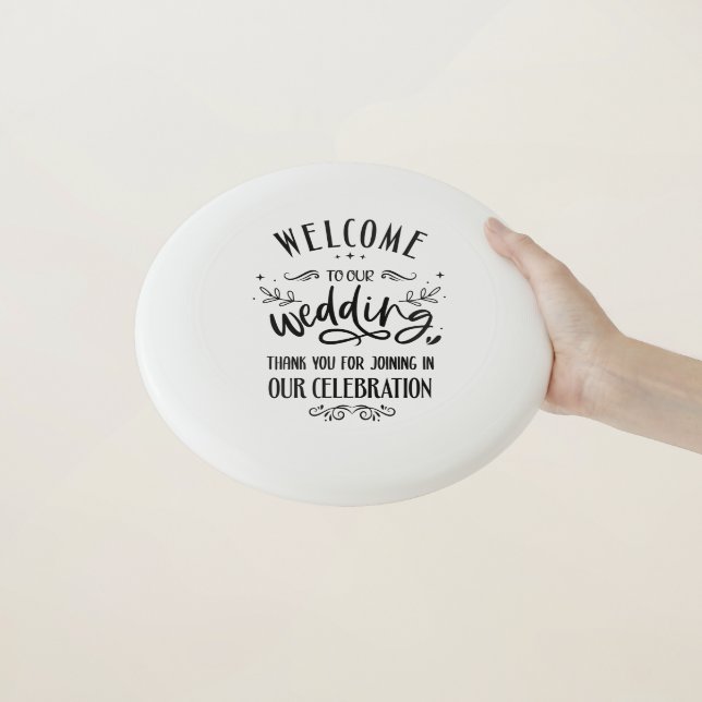 Fun Wedding Favors Wham-O Frisbee (In Hand)