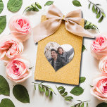 Fun Wedding Photo Thank You Heart Sticker<br><div class="desc">Your photo and Thank You! in chic white lettering,  these SMALL heart-shaped stickers are fun to use as envelope seals,  on party favors,  and more. **TIP: Upload a square or horizontal photo for best results.</div>