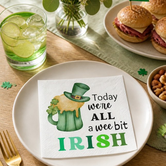 Fun Wee Bit Irish Cocktail Napkins (Creator Uploaded)