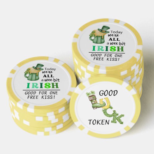 Fun Wee Bit Irish  Luck Token Poke Chip