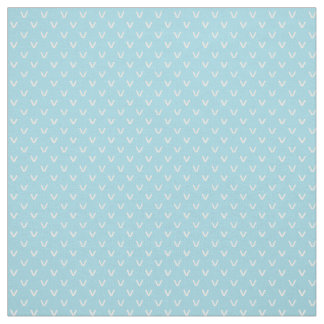 Fun Welsh Sheep Faux Knitting Stitches on Sky Blue Fabric