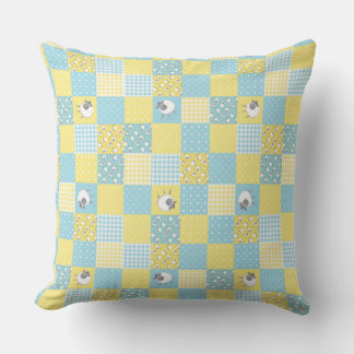 Fun Welsh Sheep, Faux Patchwork, Pillow or Cushion
