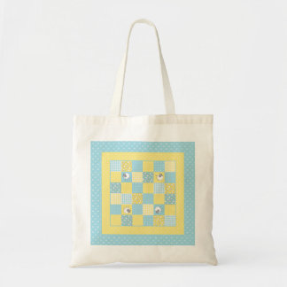 Fun Welsh Sheep, Faux Patchwork, Tote Bag