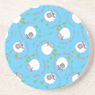Fun Welsh Sheep, Wales Forever, Custom Coaster