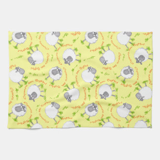 Fun Welsh Sheep, Wales Forever, Kitchen Towel