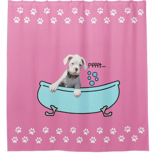 Fun White Boxer Dog Shower Curtain Zazzle