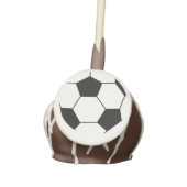 Fun White Soccer ball Cake Pops (Front)