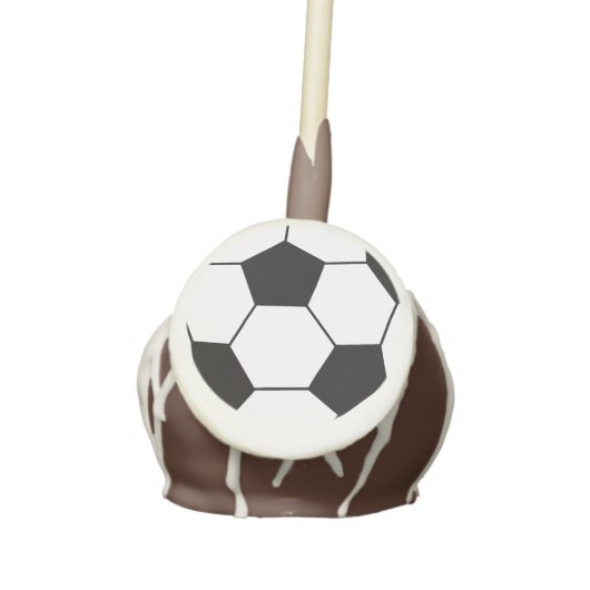 Fun White Soccer ball Cake Pops (Front)