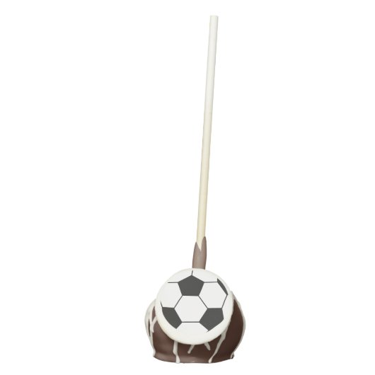 Fun White Soccer ball Cake Pops (Front)
