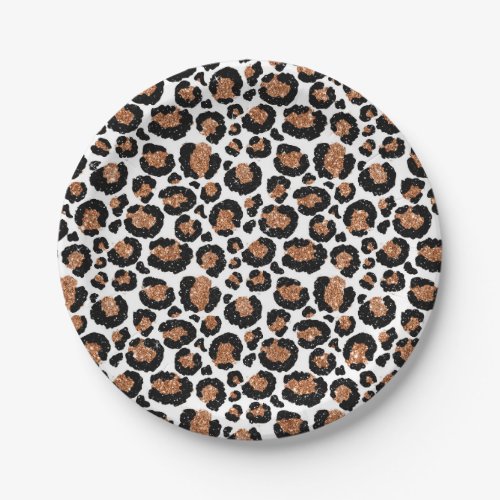 Fun Wild Cheetah Pattern Jungle Birthday Party Paper Plates