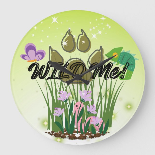 Fun Wild me Large Clock (Front)