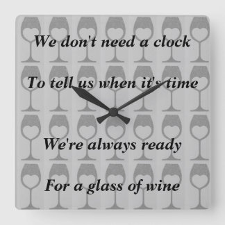 fun wine clock