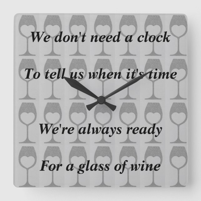 fun wine clock (Front)