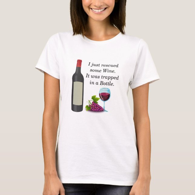 Fun Wine Woman's T-Shirt  (Front)